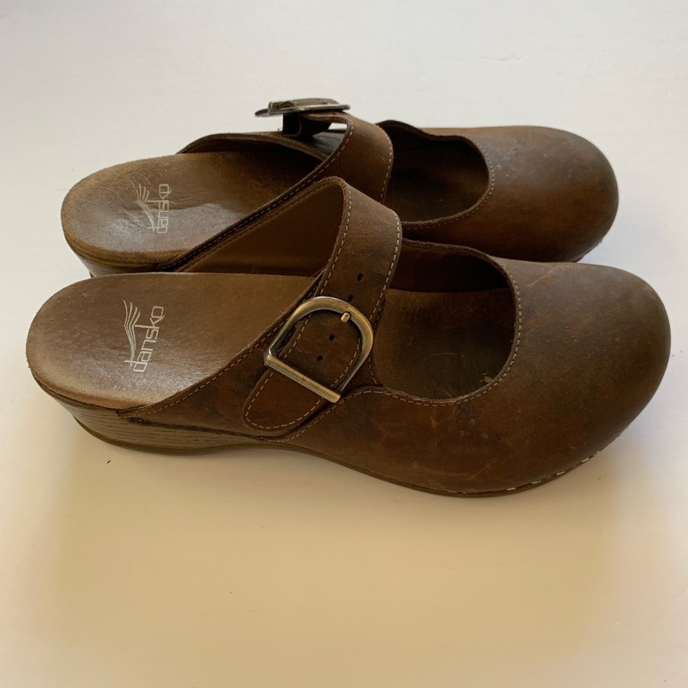 Dansko Martina Antique Brown MaryJanes